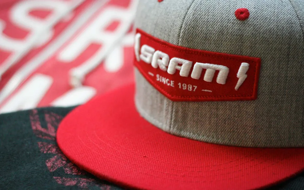 SRAM custom hat and apparel by Anthem Branding