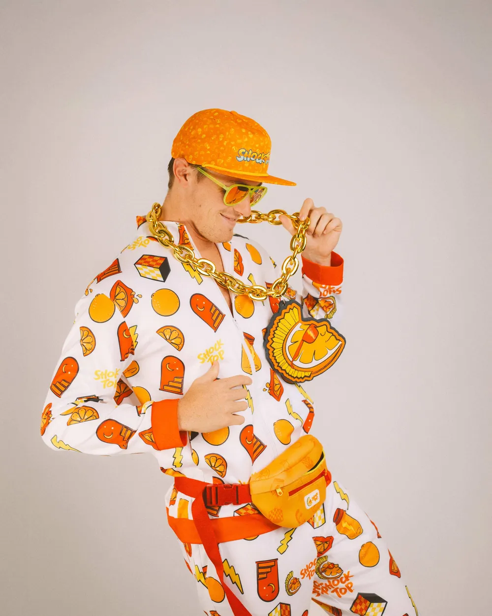 Shock top tracksuit hat fanny pack chain necklace by anthem branding 2