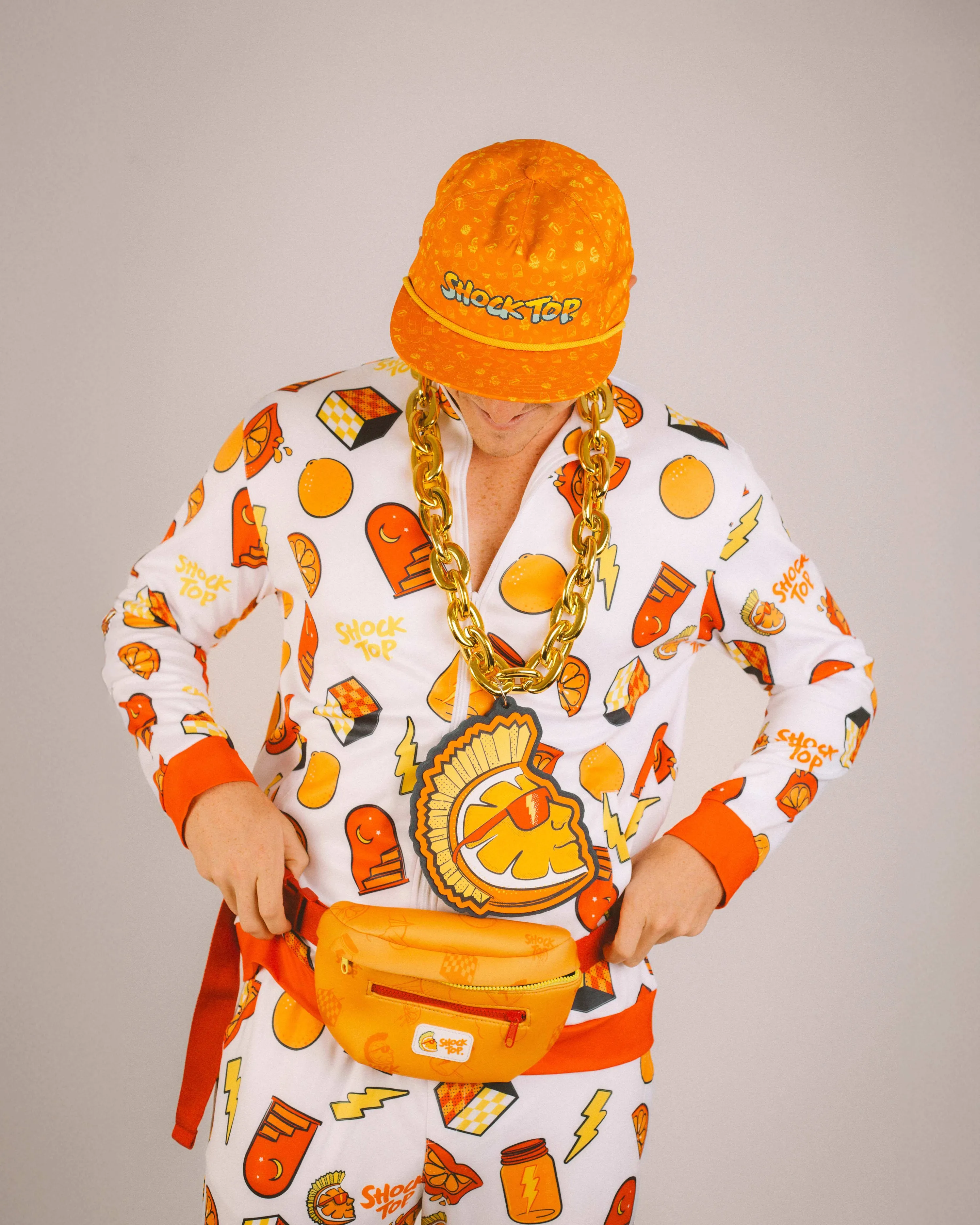 Shock top tracksuit hat fanny pack chain necklace by anthem branding 5