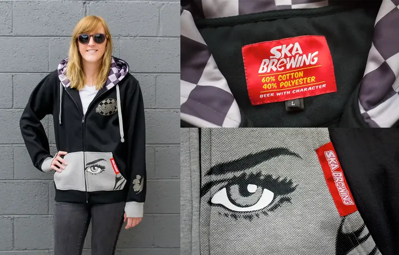 Custom hoodies Durango ska brewing Durango anthem branding