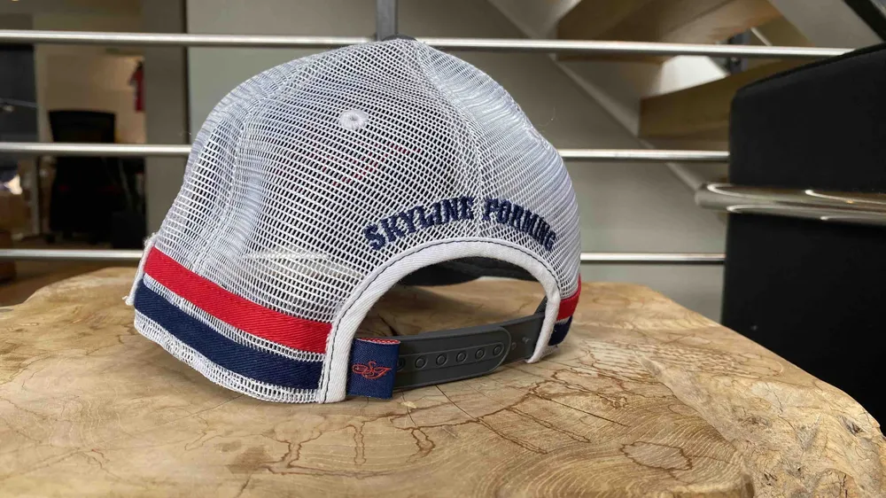 Custom trucker hat for skyline forming anthem branding
