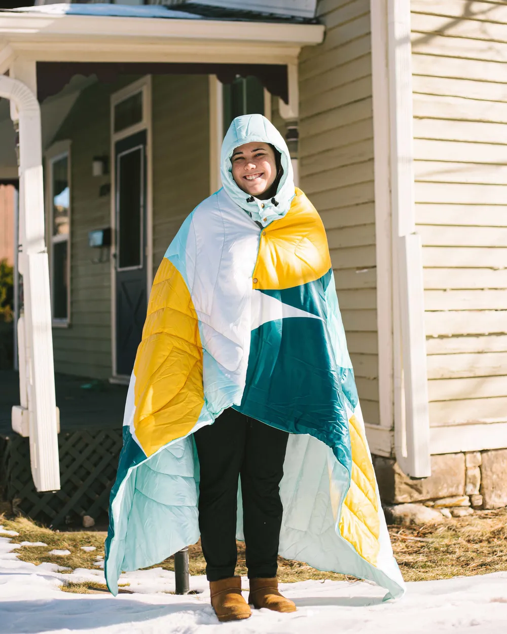 Sondermind Custom Hooded Puffy Blanket by Anthem Branding 4