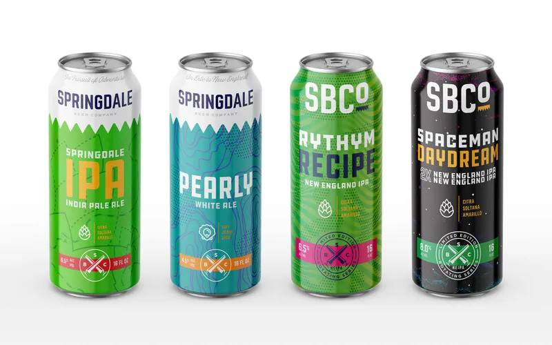 Springdale Beer Company Product Packaging System by Anthem Branding