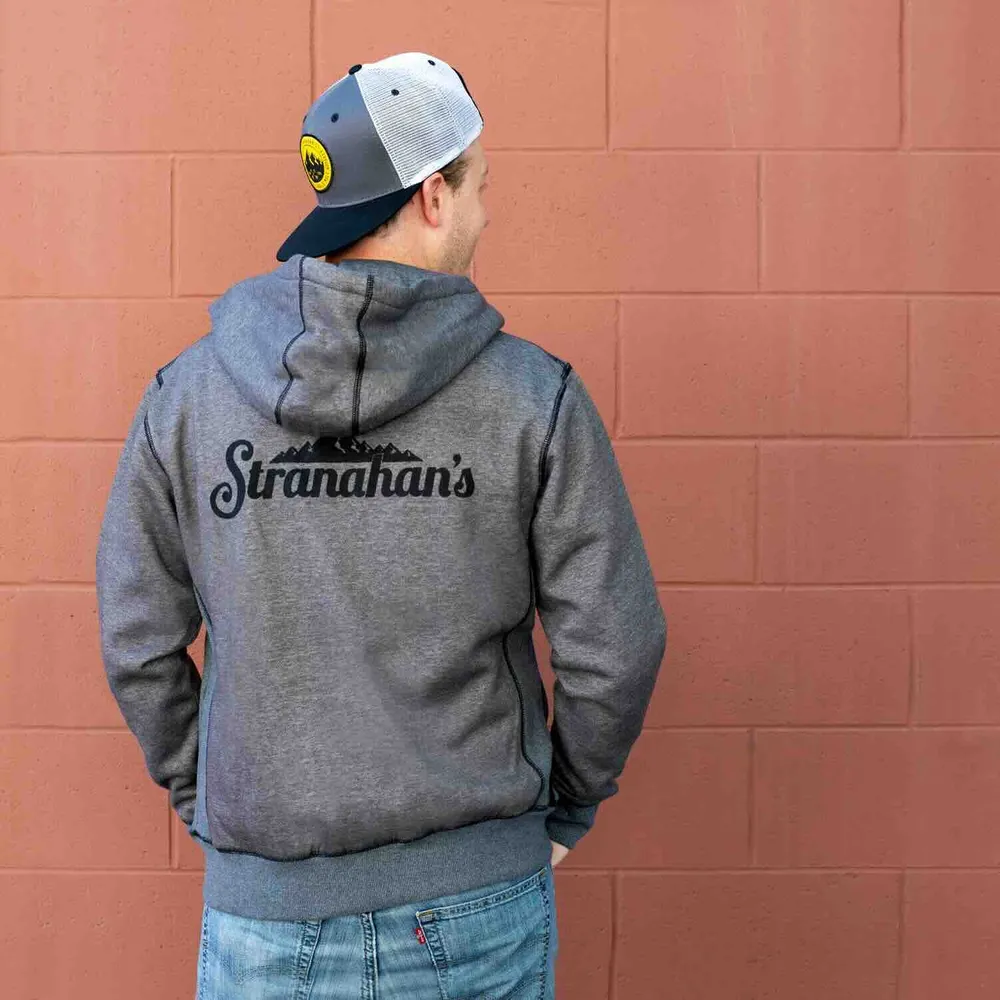Stranahans custom logo hoodie by anthem branding