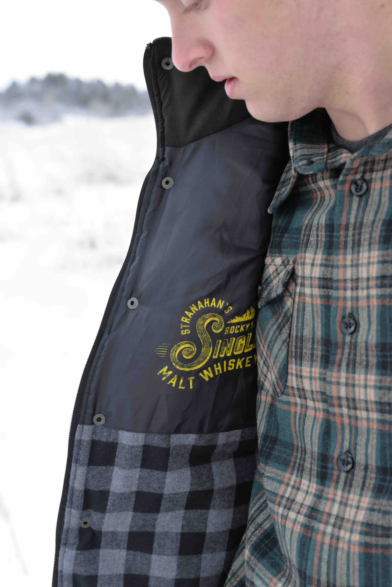 Stranahans vest detail by anthem branding