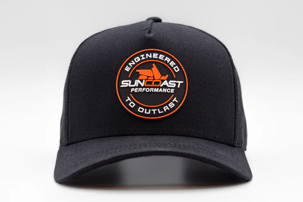 Suncoast custom hat studio shot by anthem branding 1