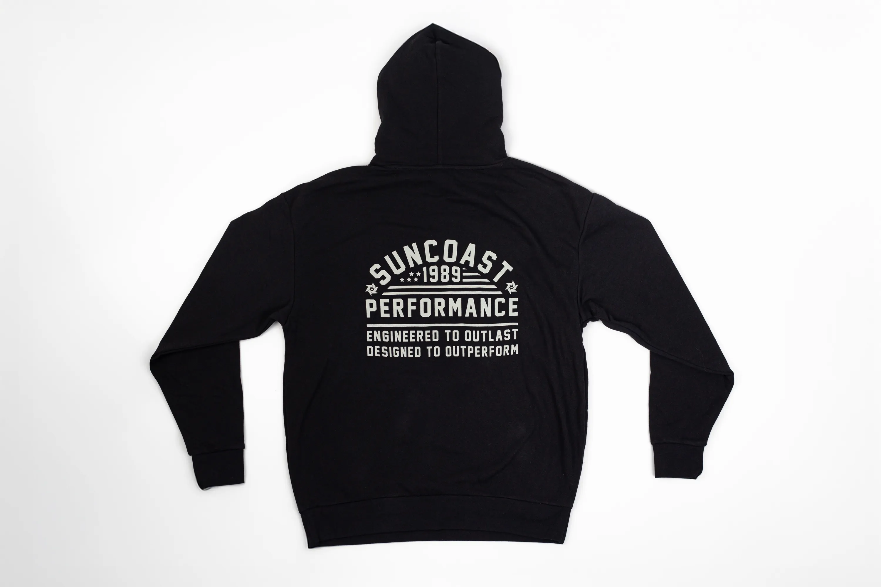 Suncoast custom hoodie studio shot by anthem branding 2