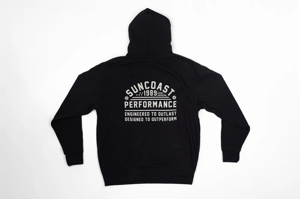 Suncoast custom hoodie studio shot by anthem branding 2