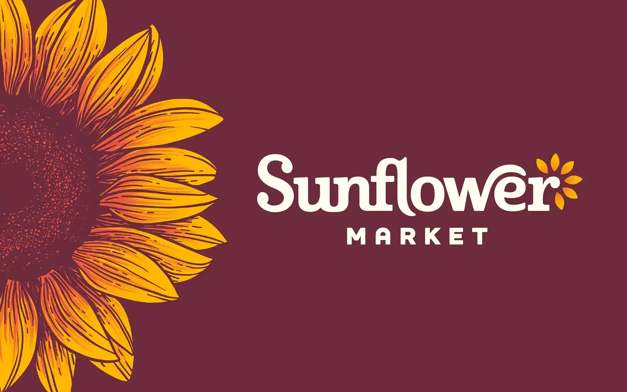 Sunflower Market Logo by Anthem Branding