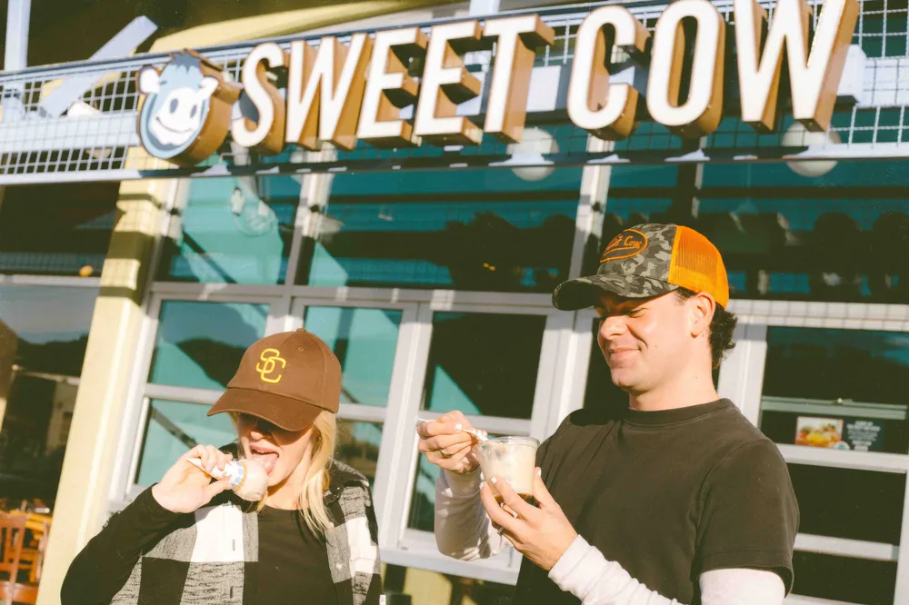 Sweet cow 6 panel trucker hat by anthem branding 2
