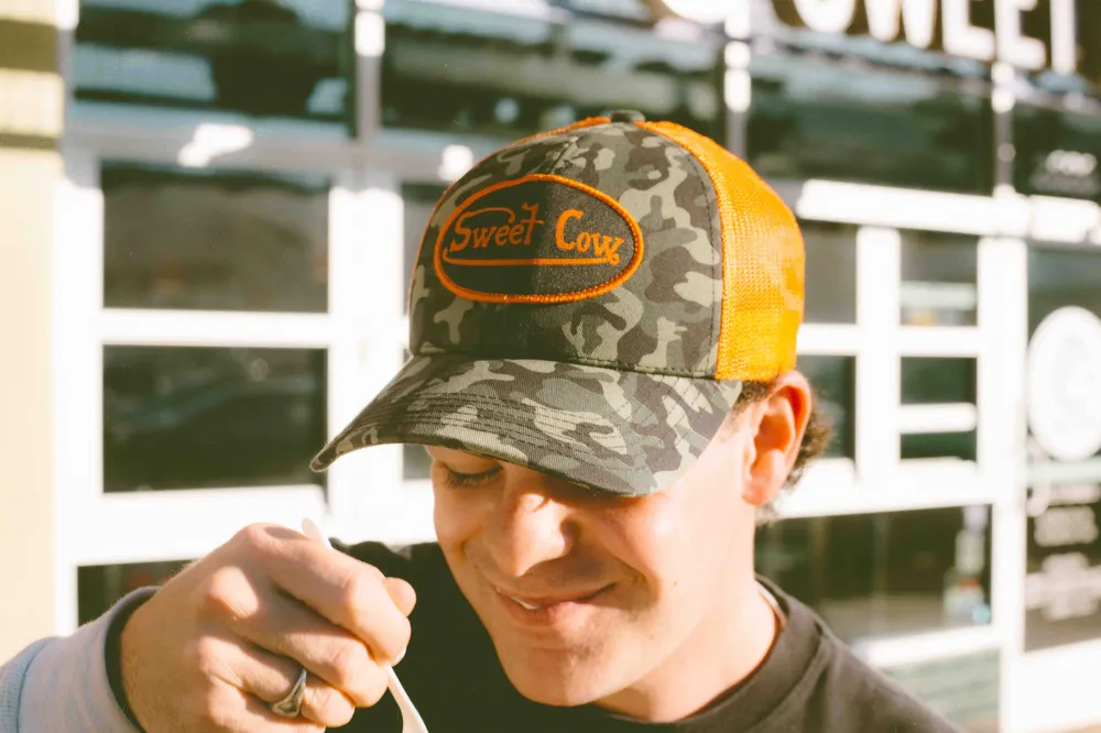 Sweet cow 6 panel trucker hat by anthem branding 4