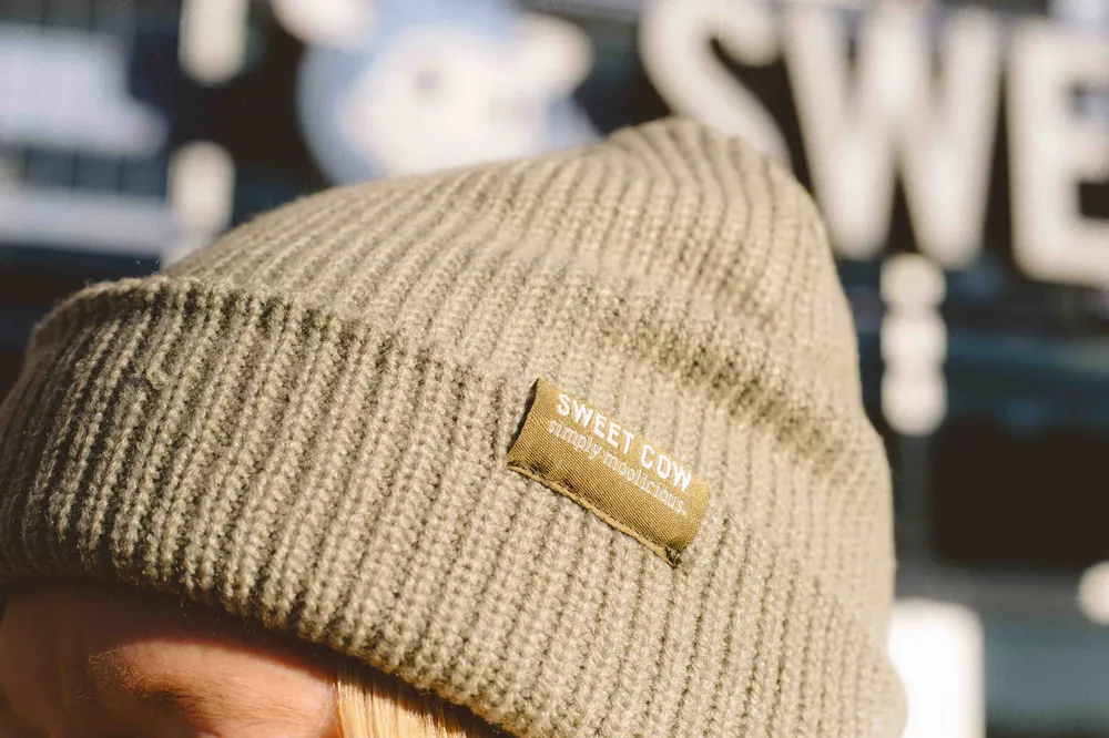 Sweet cow beanie by anthem branding 1