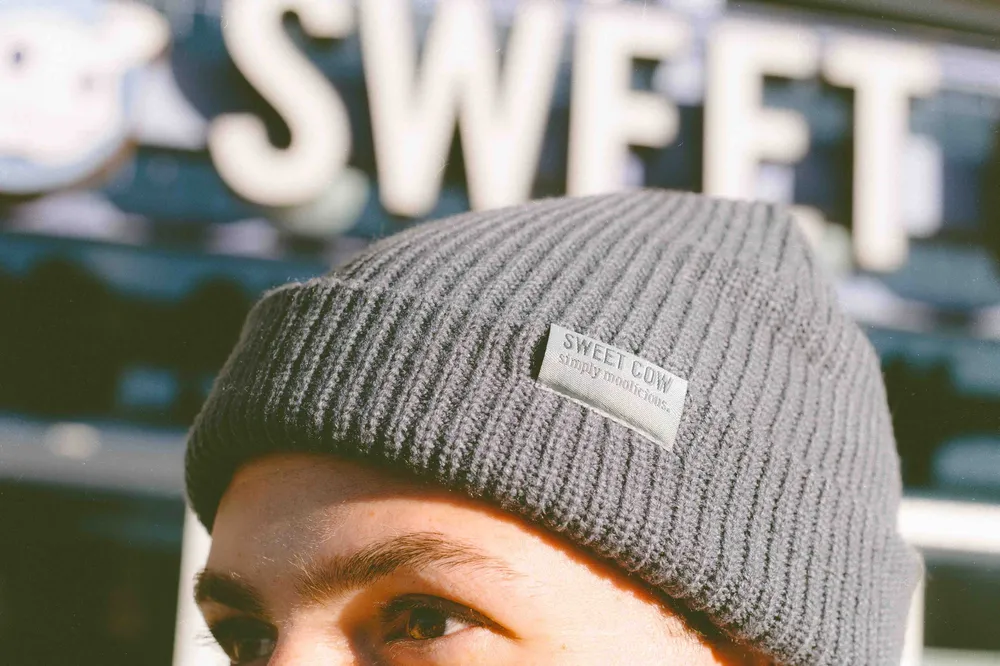 Sweet cow beanie by anthem branding 2