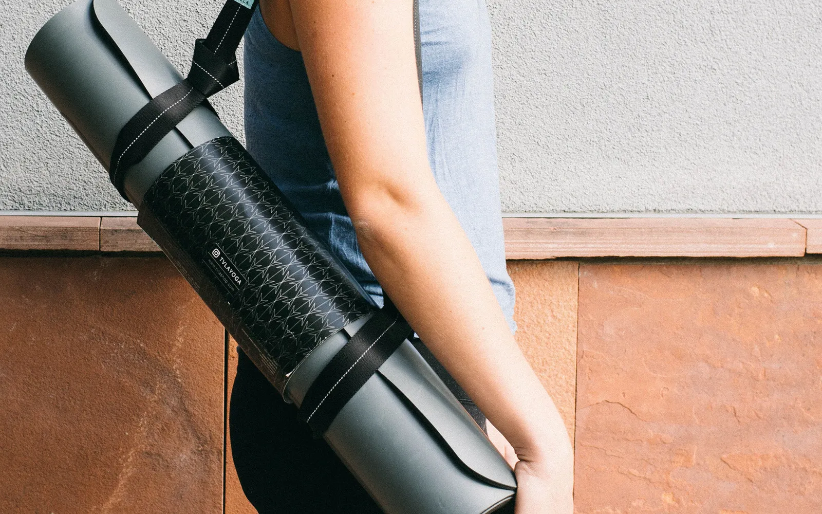 TVLA Yoga Align Mat and Strap by Anthem Branding