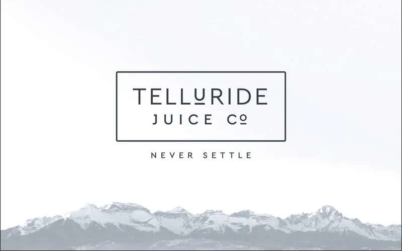 Telluride juice co logo by anthem branding
