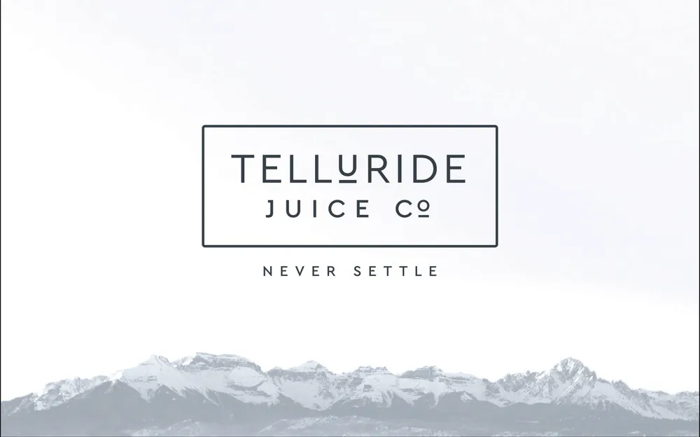 Telluride juice co logo by anthem branding