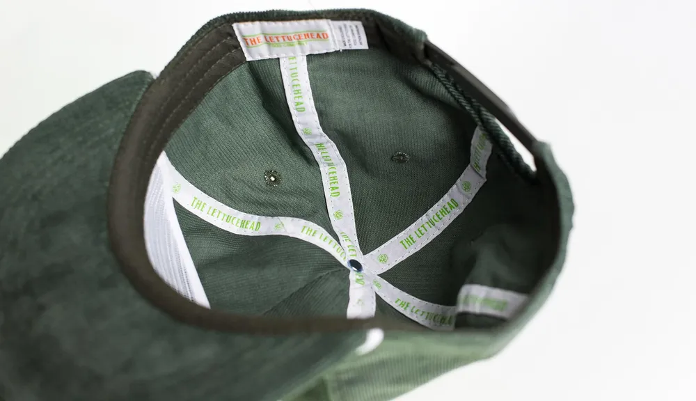 Lettucehead Cordurory Custom Hat Interior Details by Anthem Branding