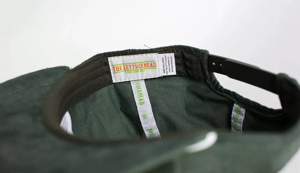 Lettucehead Cordurory Custom Hat Private Woven Label by Anthem Branding
