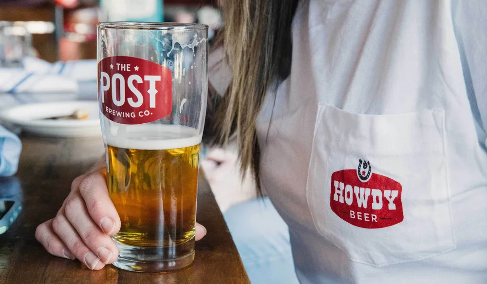 The Post Brewing Company White T Shirt by Anthem Branding