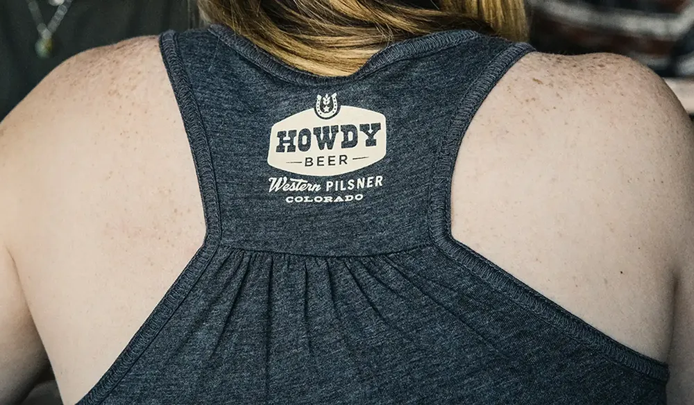 The Post Brewing Custom Tank Top Back by Anthem Branding