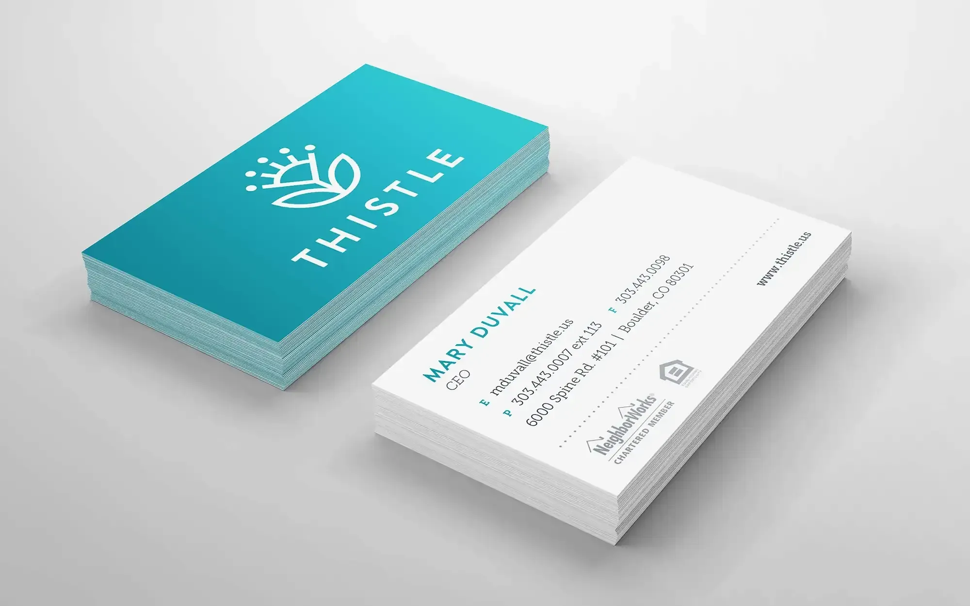 Thistle Business Cards by Anthem Branding