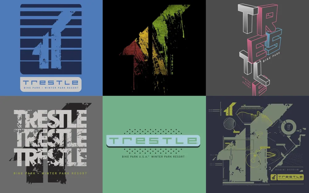 Trestle bike park t shirt Designs by anthem branding