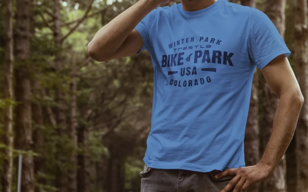 Trestle bike park winter park Tshirt anthem branding