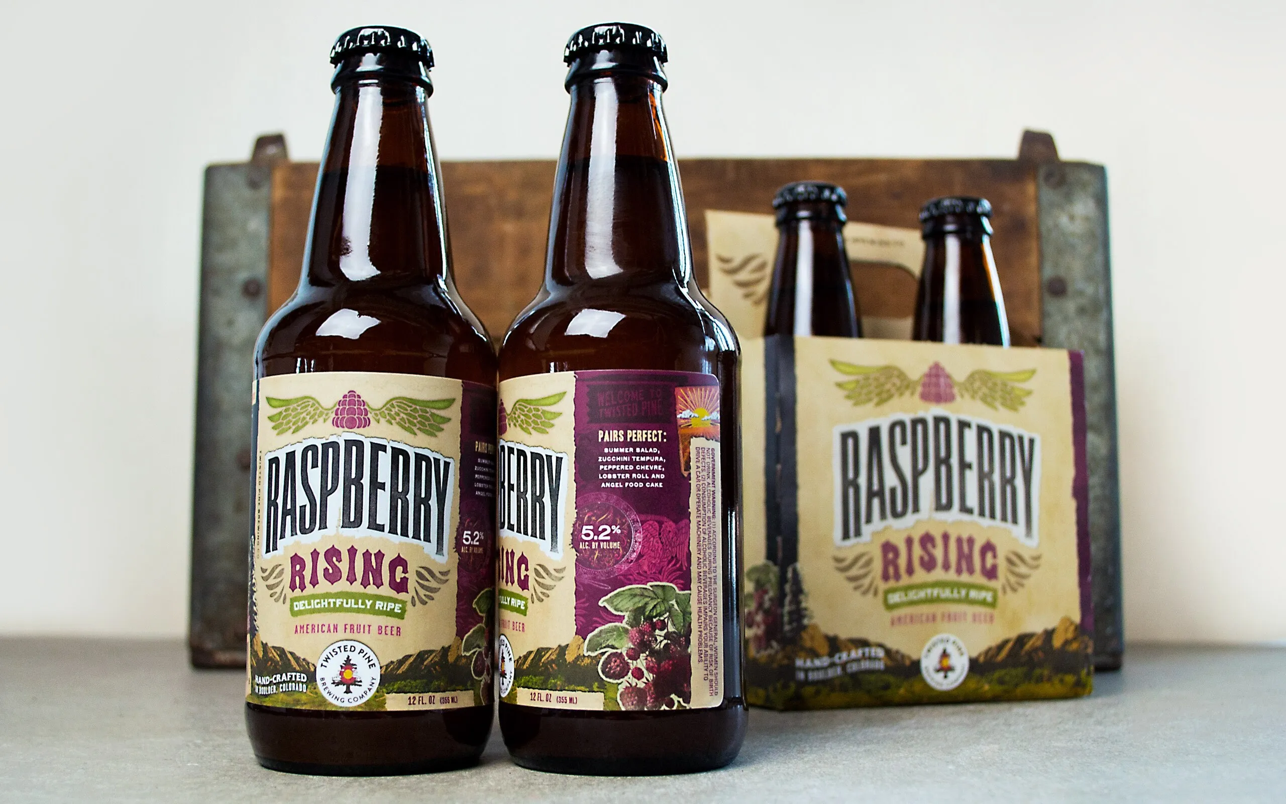 Twisted Pine rasberry anthem branding