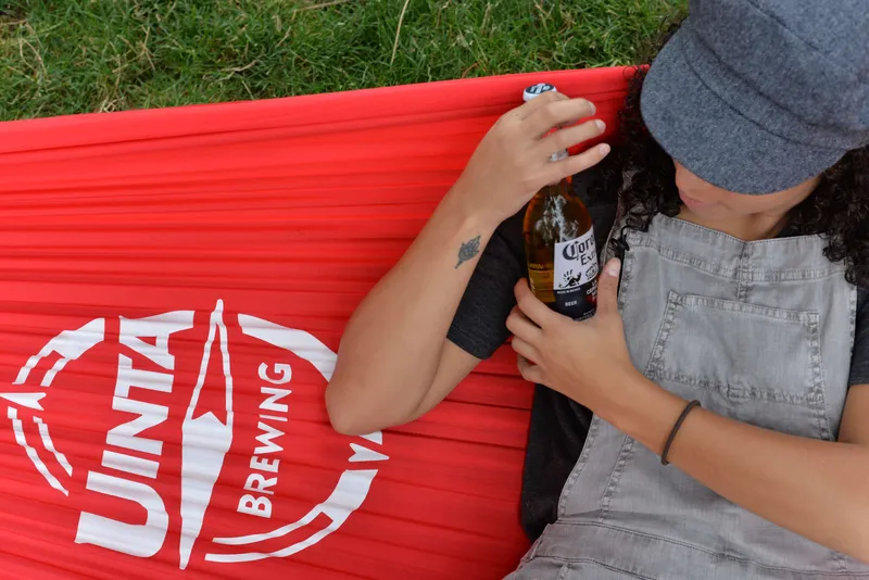 Uinta brewing custom hammock anthem branding