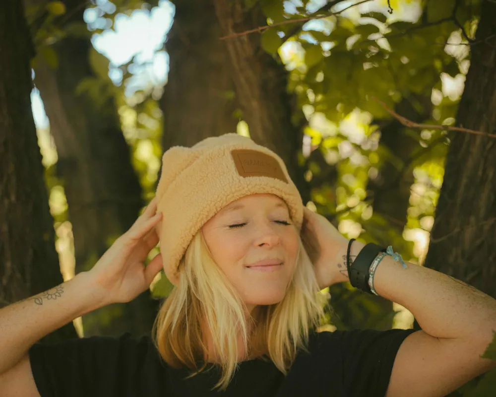 Wild rye sherpa beanie by anthem branding