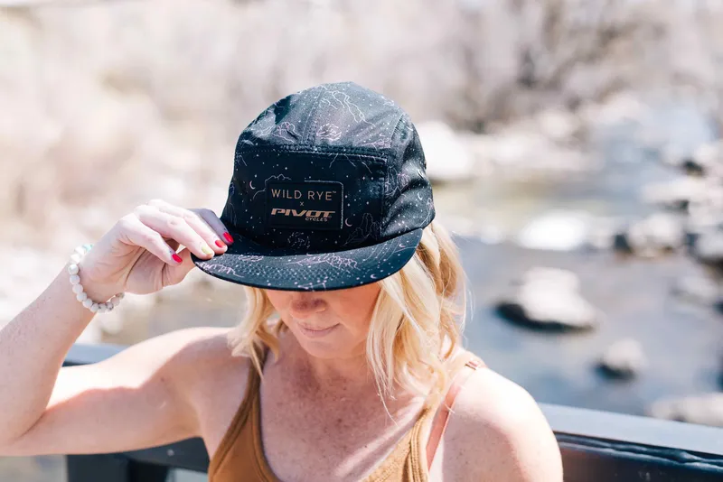 Wild rye x pivot cycles sublimated camper hats