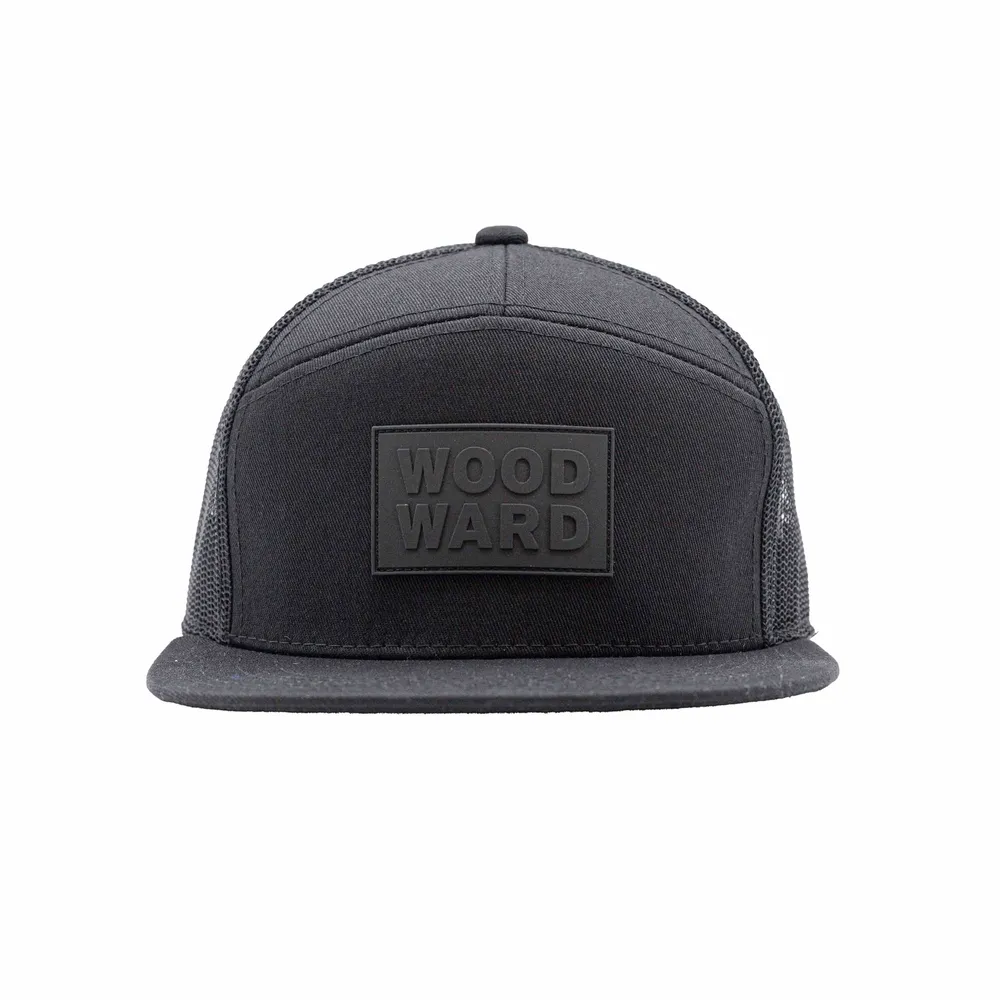 Woodward custom 7 panel structured snapback hat by anthem branding