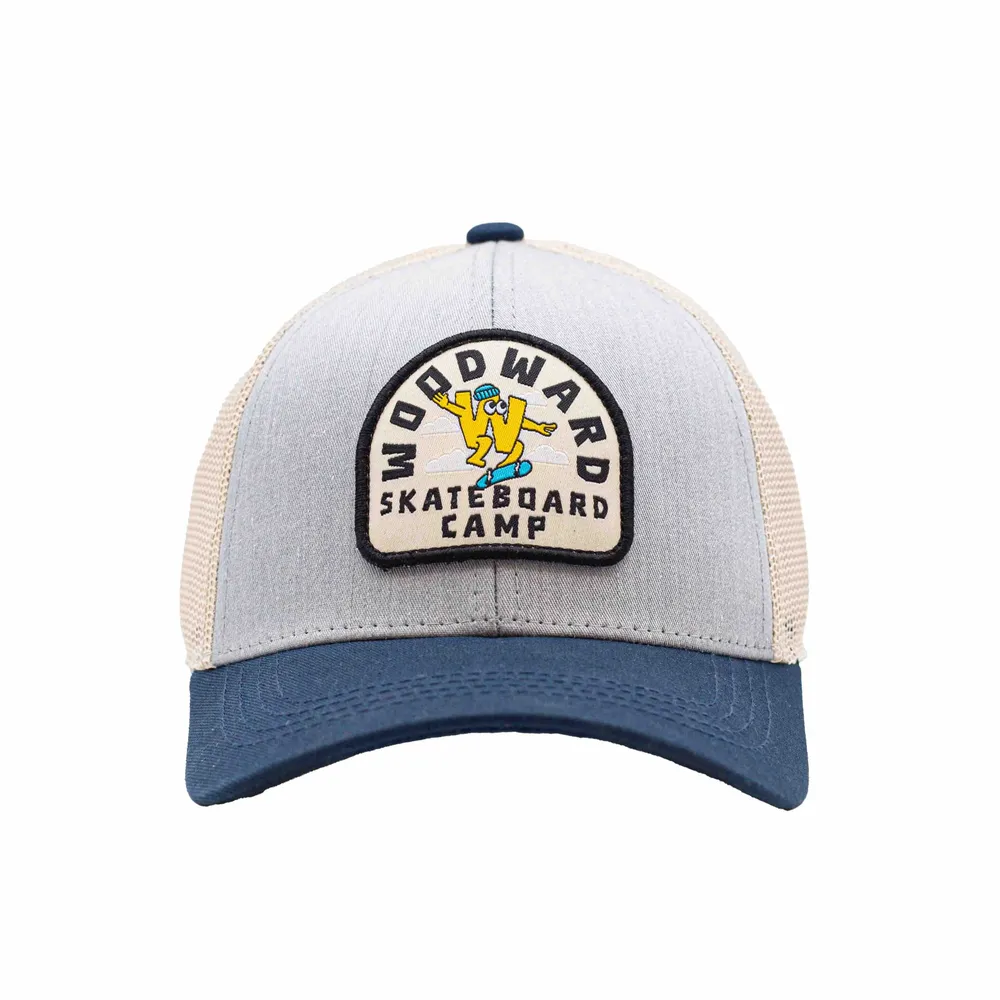 Woodward custom trucker patch hat by anthem branding