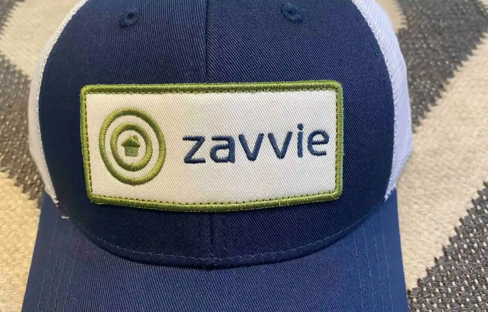 Zavvie custom patch trucker hat anthem branding