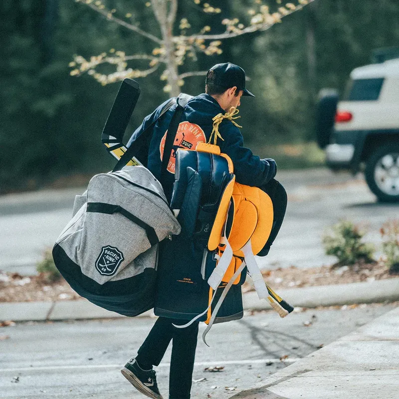 Custom hockey goalkeeping bag by anthem branding