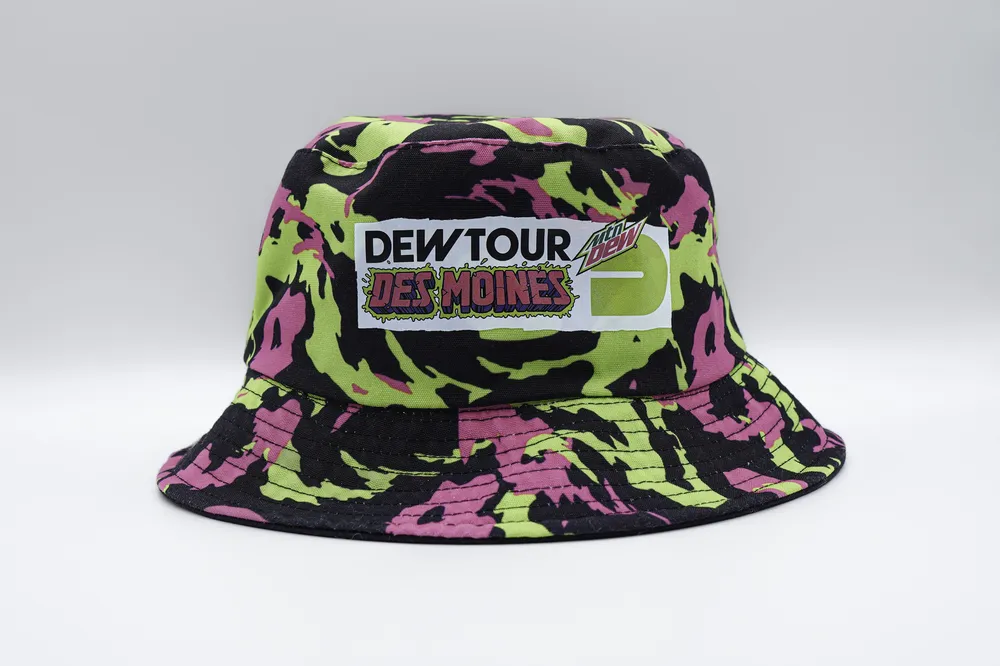Bucket hats sports mountain dew anthem branding 1