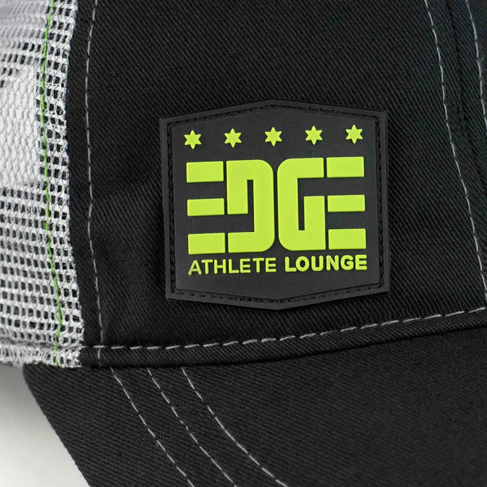 Embossed rubber patch detail by anthem branding