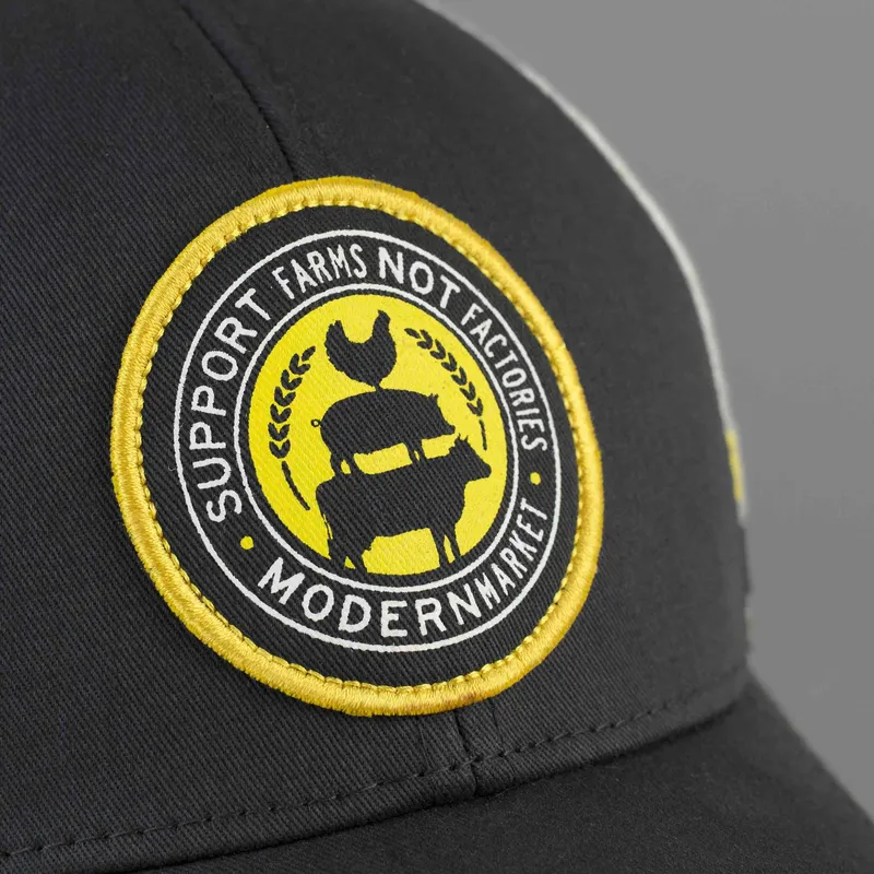 Screen printed patch w merrowed edge detail by anthem branding