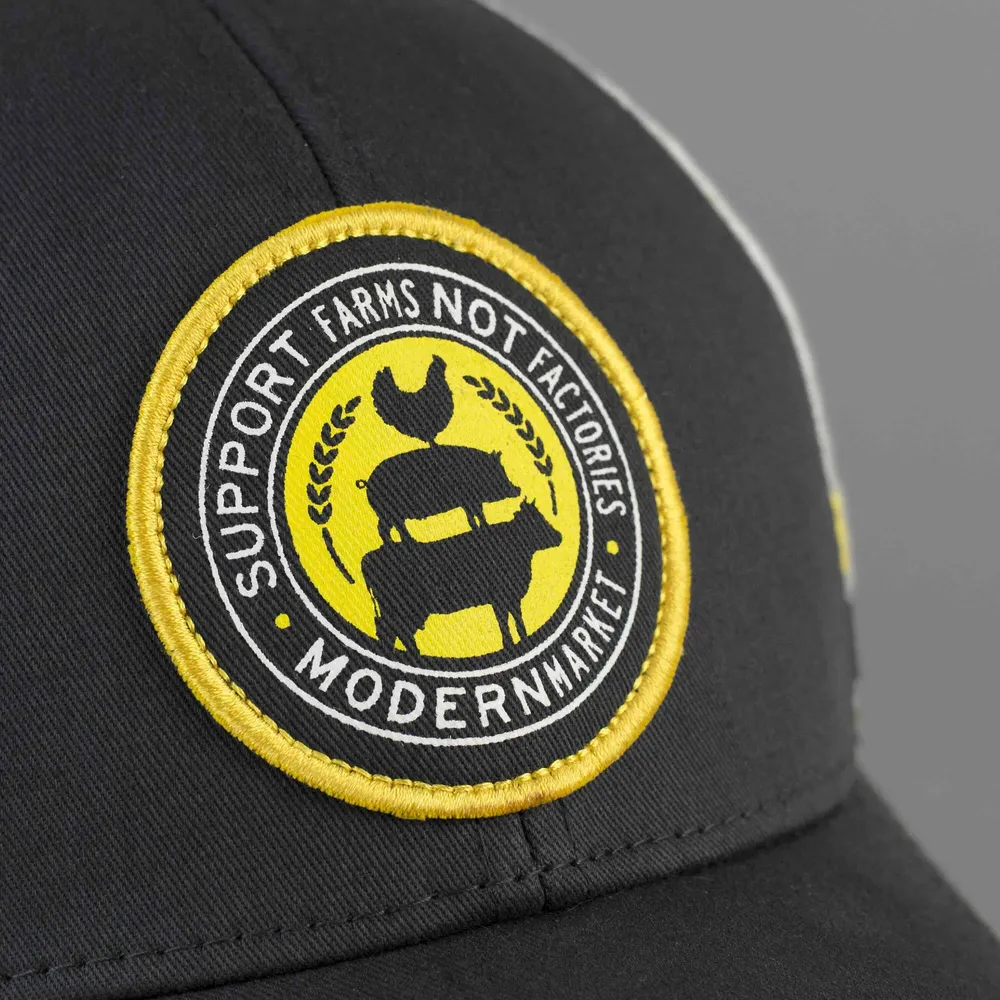 Screen printed patch w merrowed edge detail by anthem branding