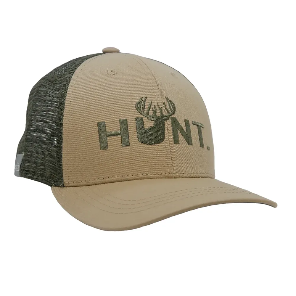 Custom hunting trucker hat by anthem branding