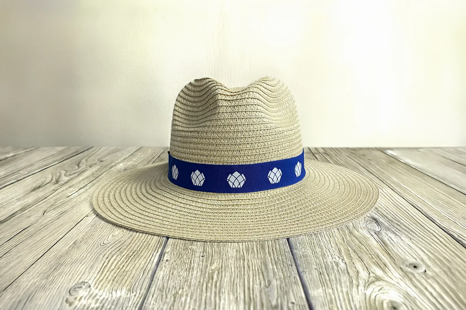 Straw fedora hat by anthem branding