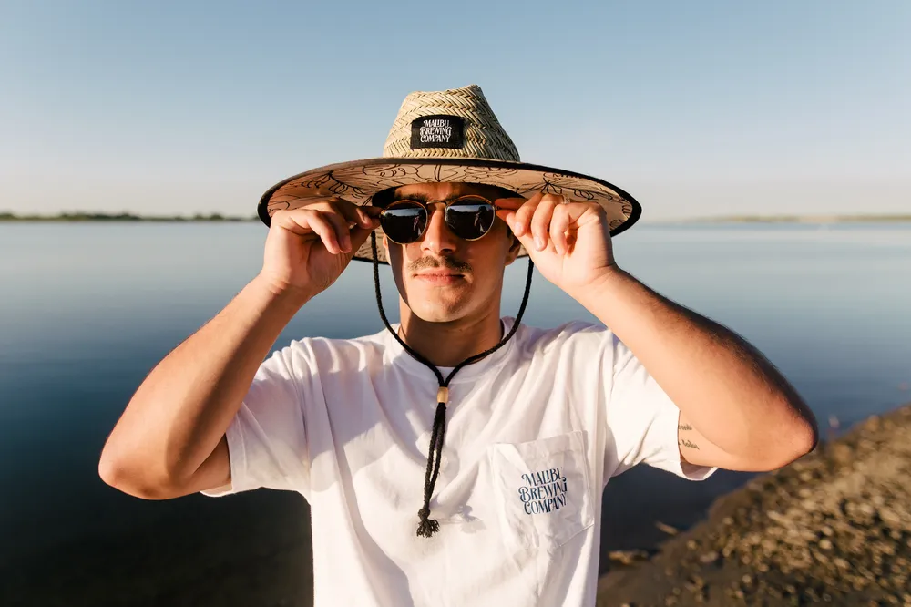 Straw hat malibu brewing anthem branding