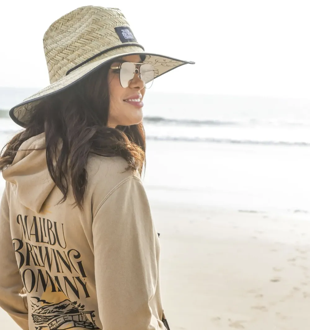 Malibu brewing straw hat by anthem branding
