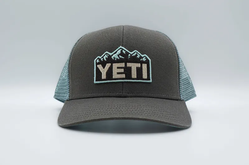 Yeti 6 panel trucker hat by anthem branding 1