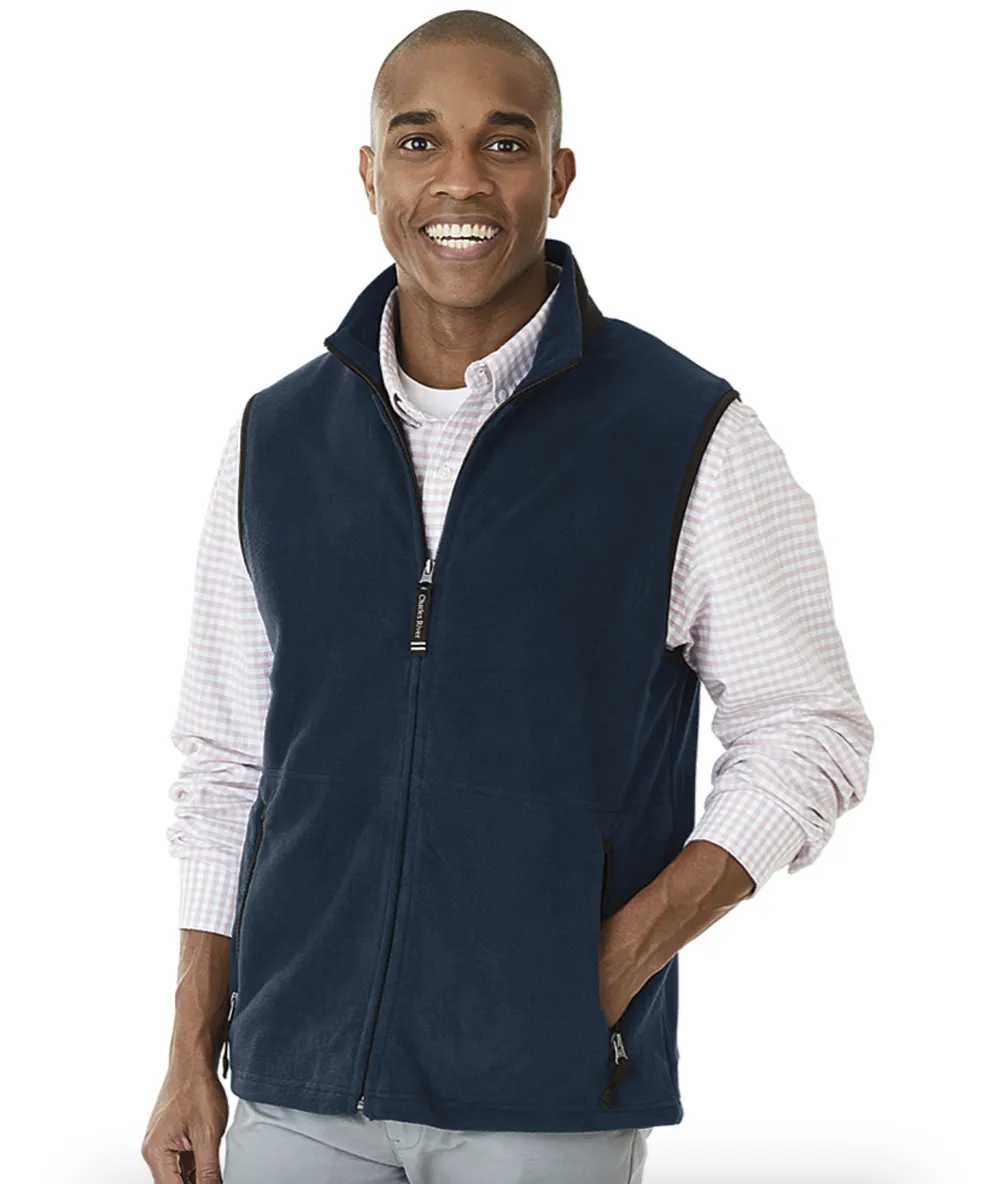Charles river mens fleece vest group sales anthem branding