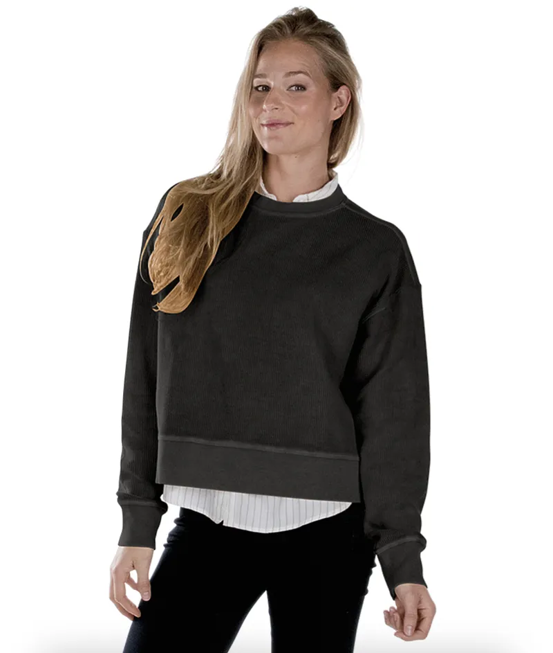 Charles river crop sweatshirt group sales anthem branding