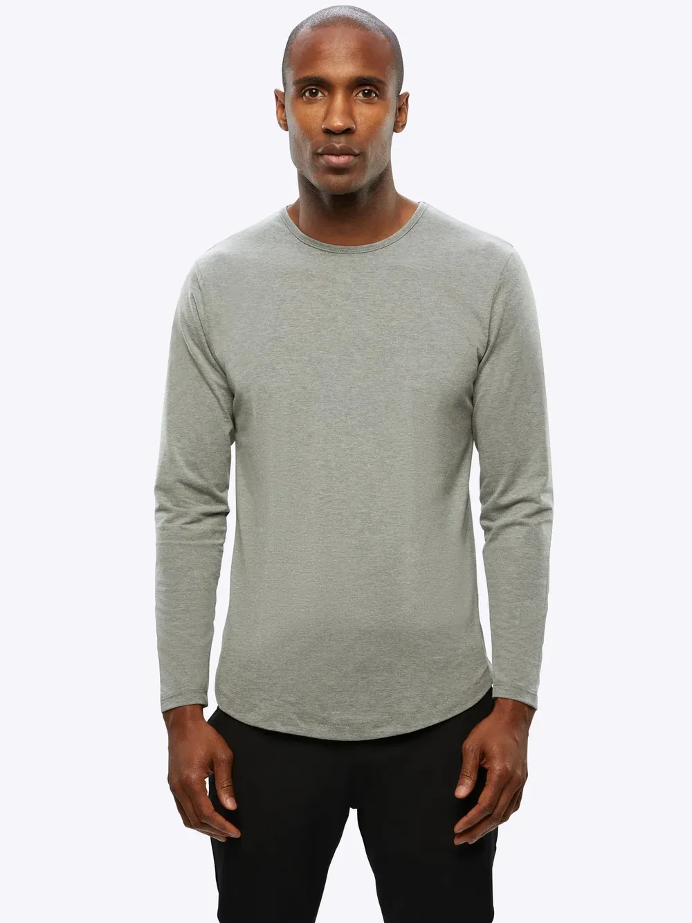 Cuts AO Long Sleeve Curve Hem Tee by anthem branding