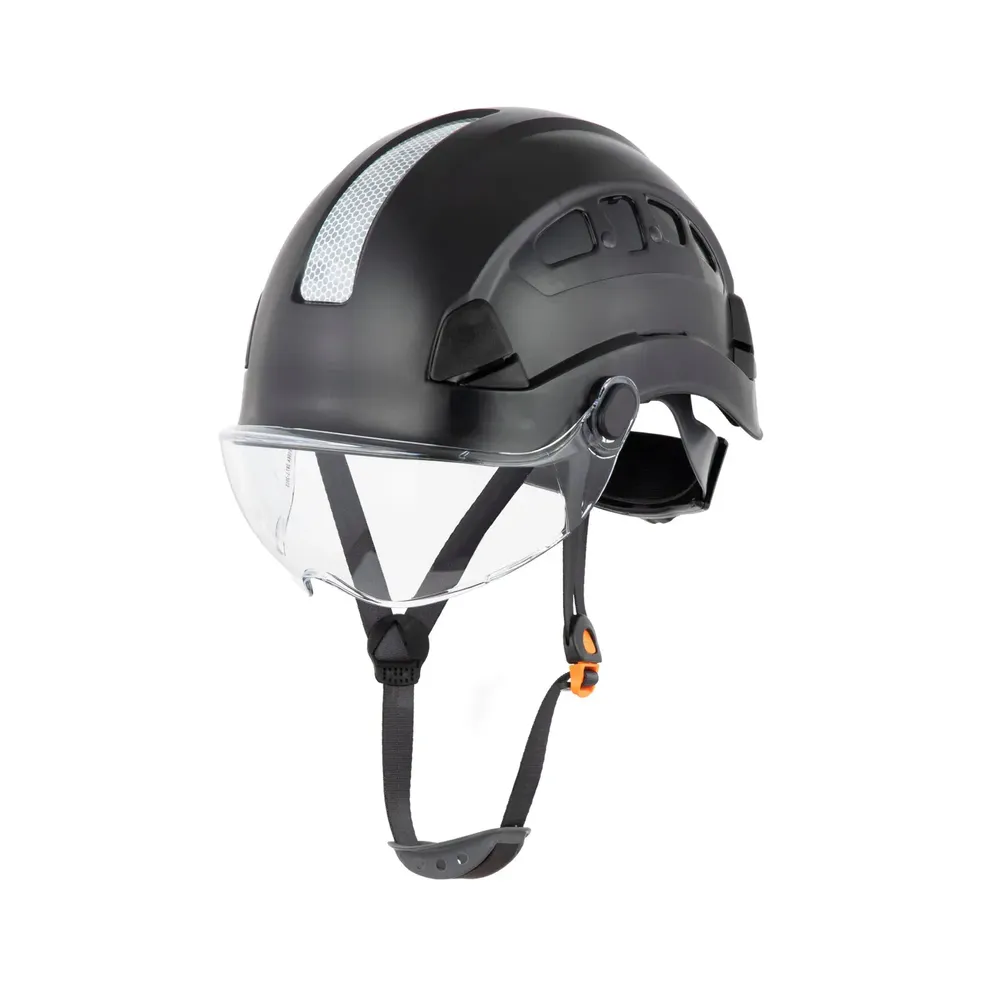 Defender safety h1 ch vented safety helmet with clear visor by anthem branding