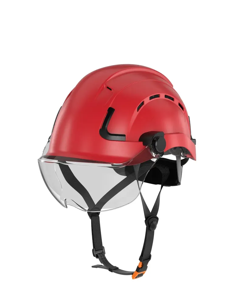 Defender safety h2 ch vented safety helmet with clear visor by anthem branding