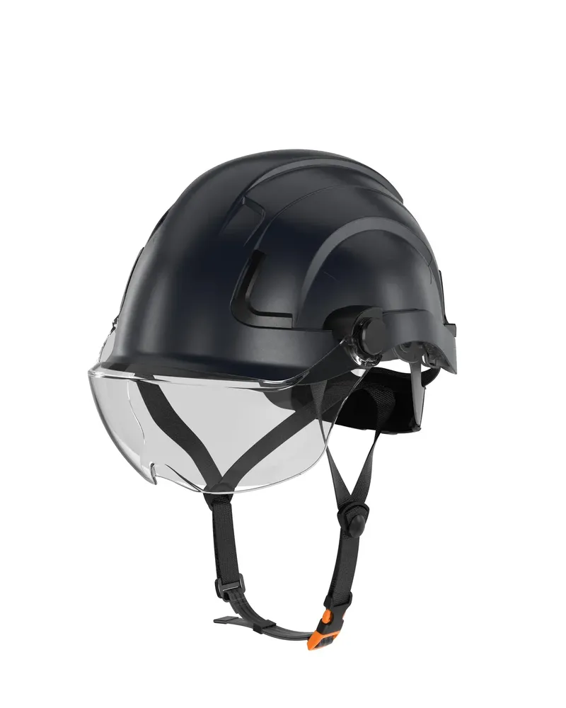 Defender safety h2 eh non vented safety helmet with clear visor by anthem branding